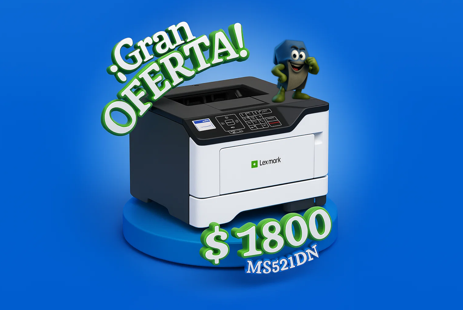 Gran oferta de impresora Lexmark MS521DN a $1800
